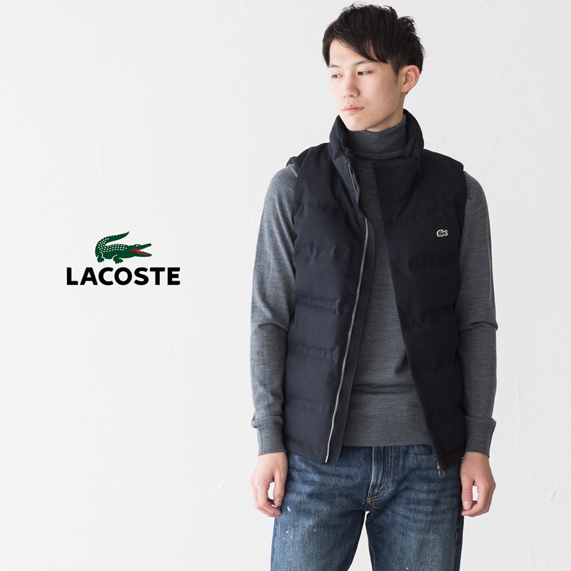 新品未使用　タグ付き　LACOSTE ラコステ　ピケダウンベスト　メンズ