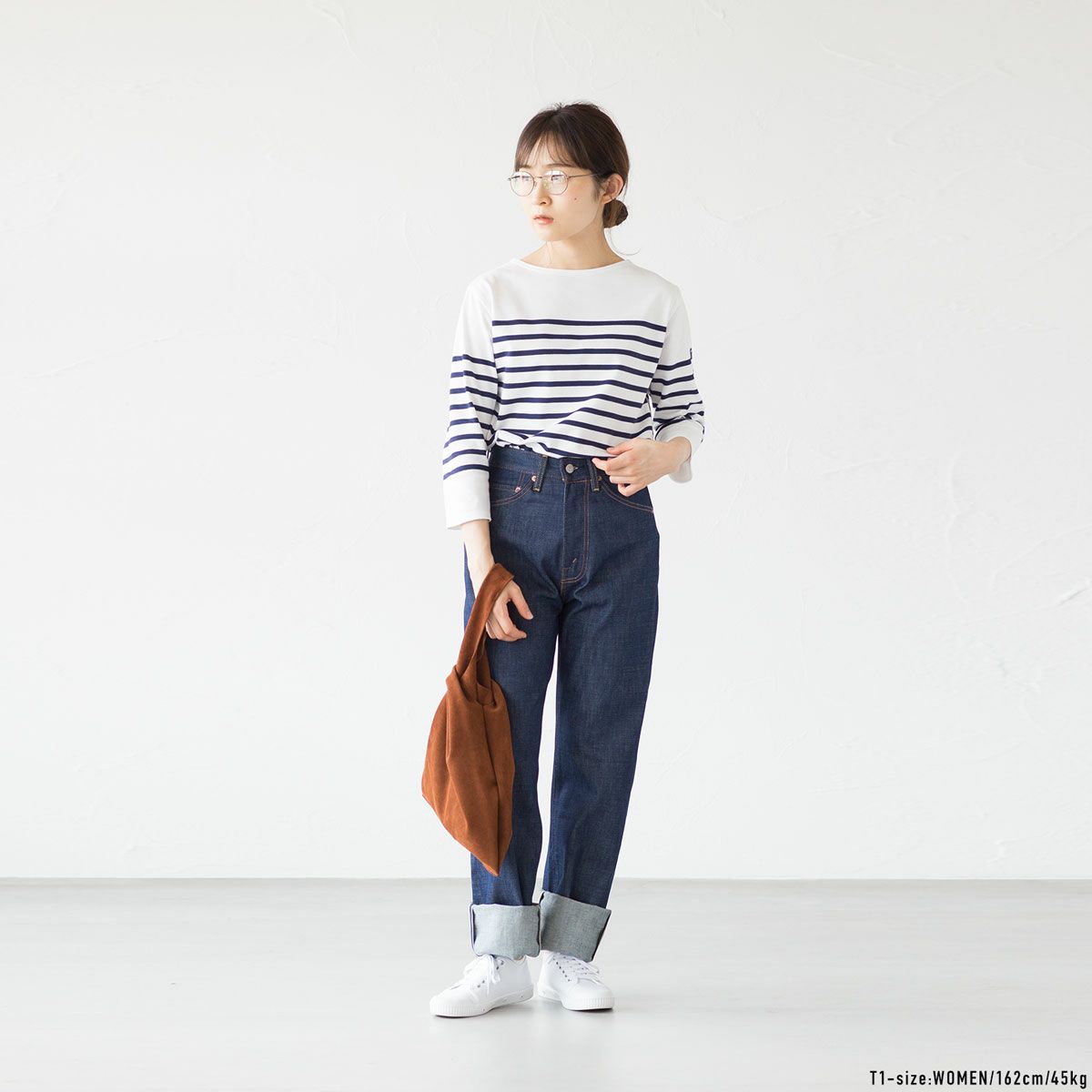 セントジェームス ナバル 七分袖 ボーダー Tシャツ NAVAL 3/4 01JC1239 