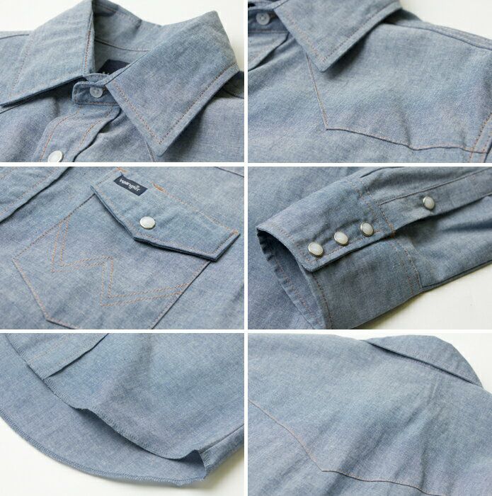ハ*ー様 80’s Wrangler シャンブレーシャツ Lサイズ 16-34 ms70919_1.jpg