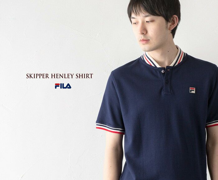 FILA イタリア製 ヴィンテージ 企業ロゴ 刺繍 半袖 ポロシャツ