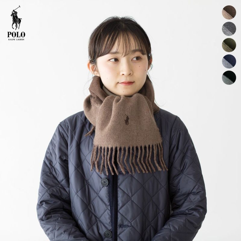 ポロ・ラルフローレン マフラー REVERSIBLE WOOL SCARF リバーシブル ウール スカーフ PC0455  [ネコポス可]｜ココチヤ｜新潟燕市のセレクトショップ