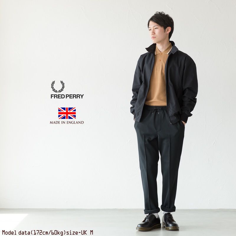 Made In England Harrington Jacket(XS 102：BLACK): | FRED PERRY  