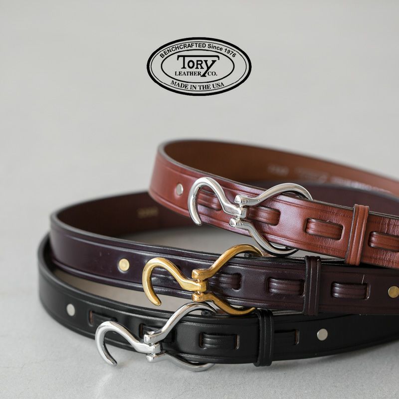 TORY LEATHER / トリーレザー | BRIDLE LEATHER BELT 2139 レザーベルト | BLACK | レディース