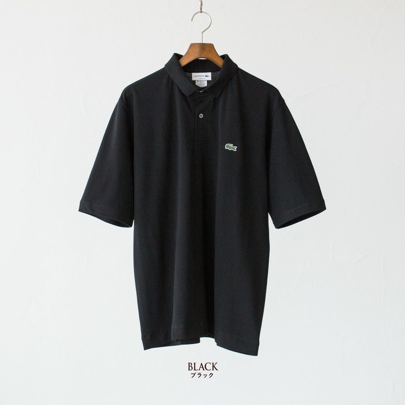ラコステ 黒 ポロシャツ 海外 ビックサイズ オーバーサイズ LACOSTE『オーバーサイズ ポロシャツ』(BLACK) – Reggieshop