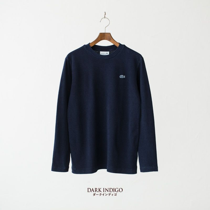 ラコステ インディゴ ピケ 長袖 Tシャツ TH372LJ / TH372EL