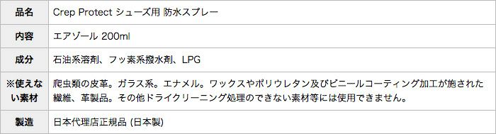 [クレッププロテクト]シューズ用防水スプレーcreppretect6065-29020スニーカー撥水スプレー200ml