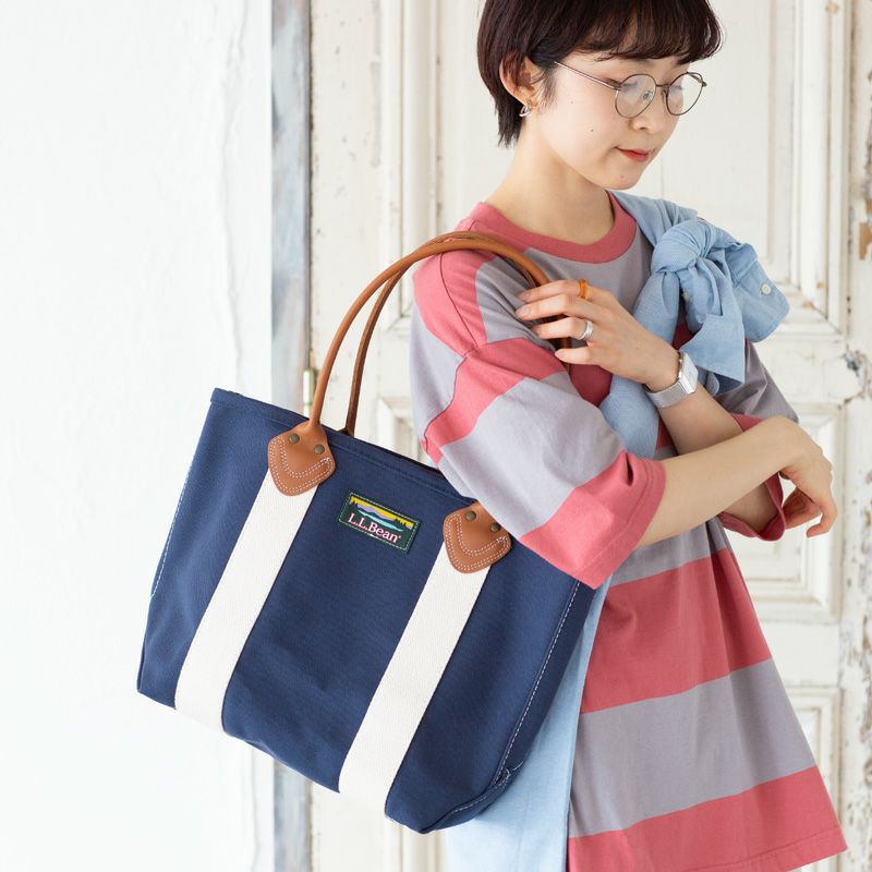希少L.L.Bean ネイビー カタディン トートバッグ クラシック・レザー・ハンドル・カタディン・ボート・アンド