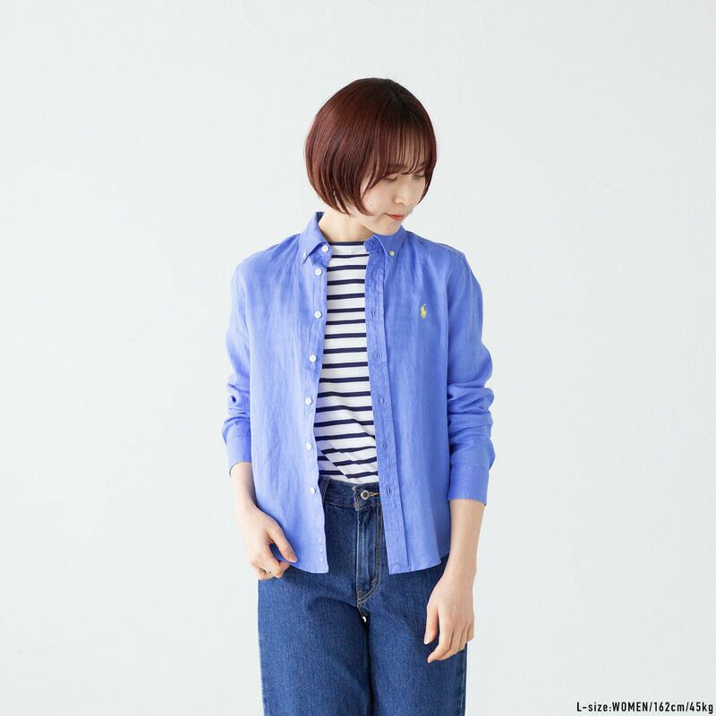 ポロ ラルフローレン リネン ボタンダウン BDシャツ POLO RALPH