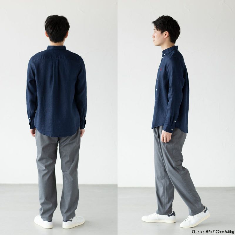 新品　未使用　ポロラルフローレン　リネンボタンダウンシャツ　デニム色 POLO RALPH LAUREN Ralph Lauren ポロ ラルフローレン ボーイズ