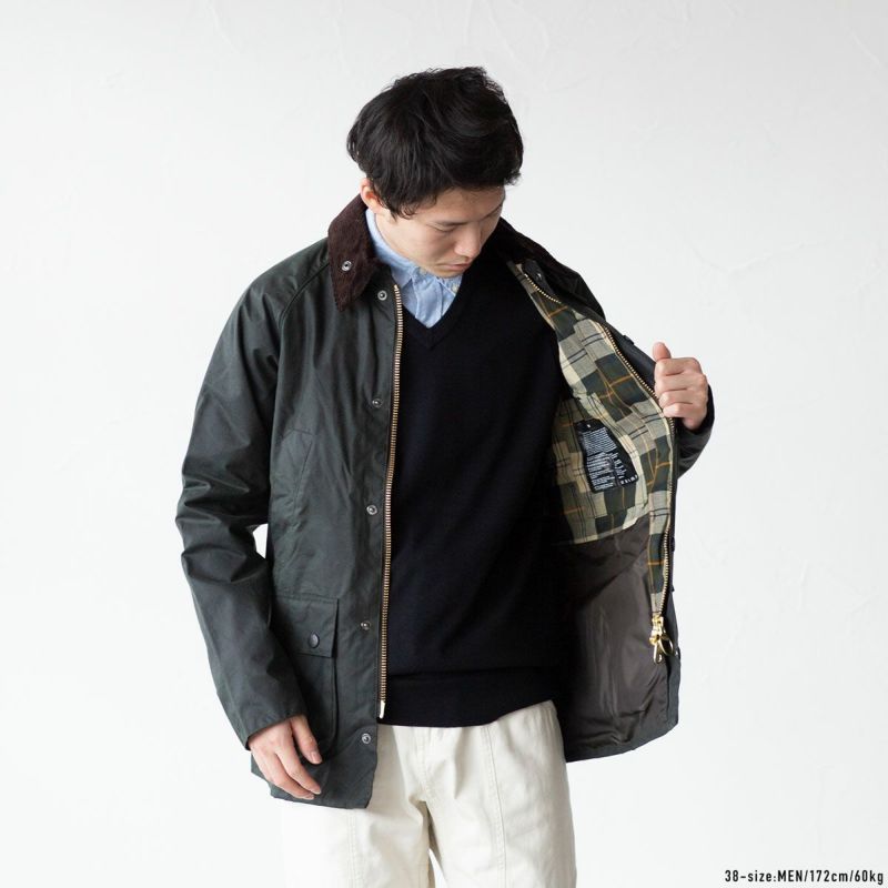 バブアー ビデイル SL ワックス ジャケット MWX1758 メンズ スリム