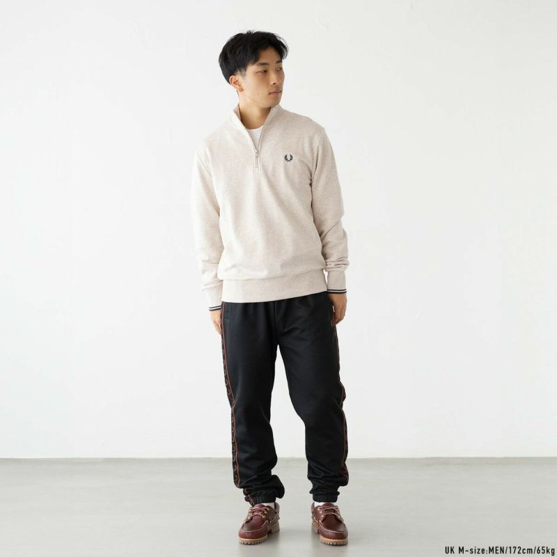フレッドペリー FRED PERRY ハーフジップ スウェットシャツ