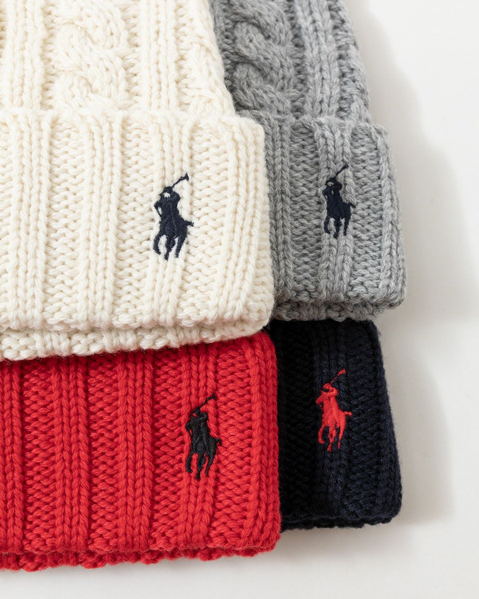 ポロ ラルフローレン ケーブル編み ニット帽 POLO RalphLauren PC1432