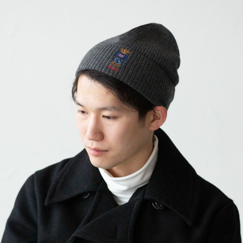 ポロベア ニット帽 POLO RalphLauren ソリッド フラッグ ベアー