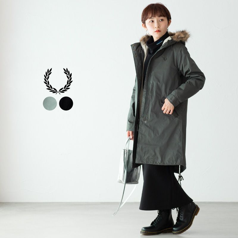 美品♡レディースフレッドペリーのモッズコート✧︎34は1番