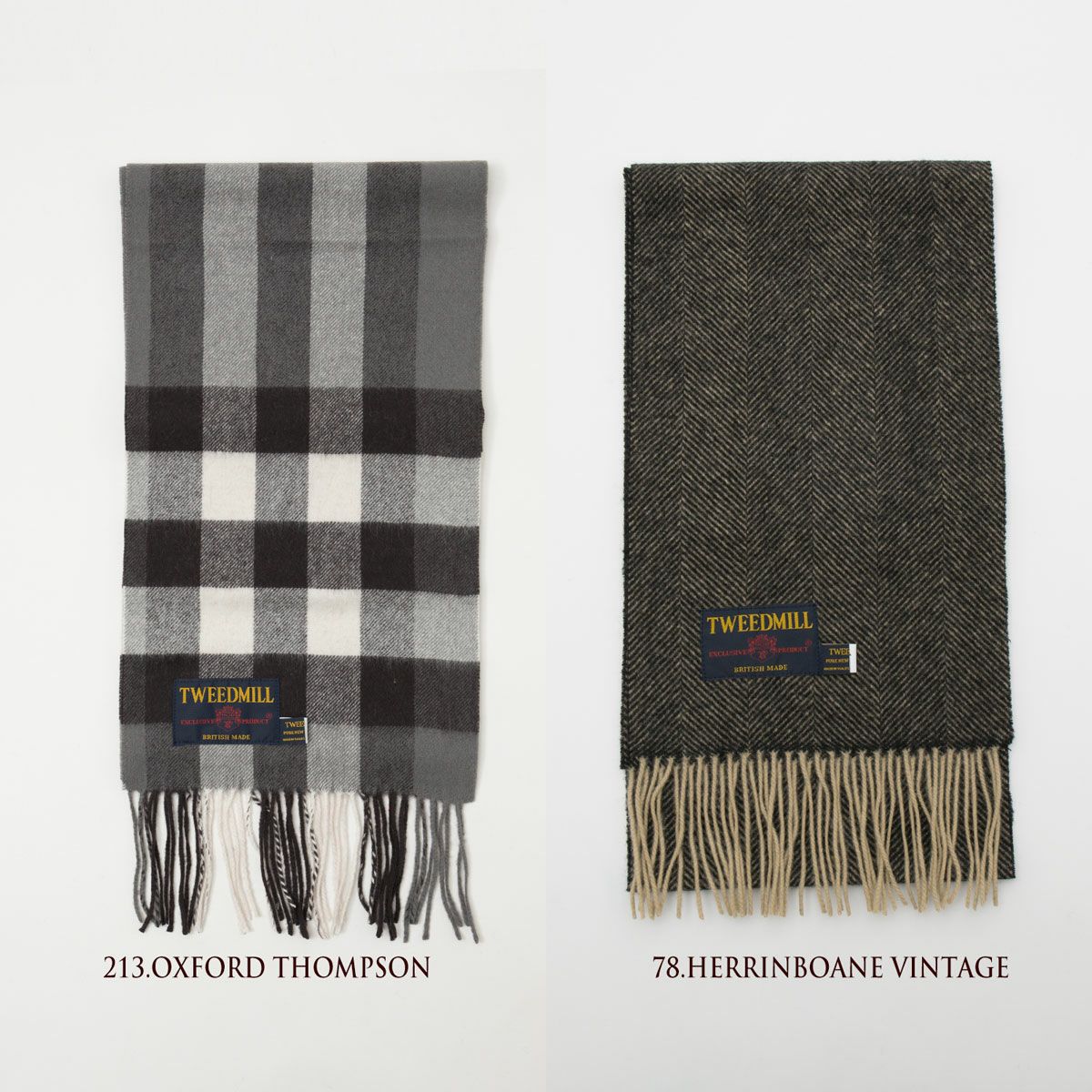 ツイードミル ラムズ ウール マフラー 英国製 TWEEDMILL 25-190 メンズ
