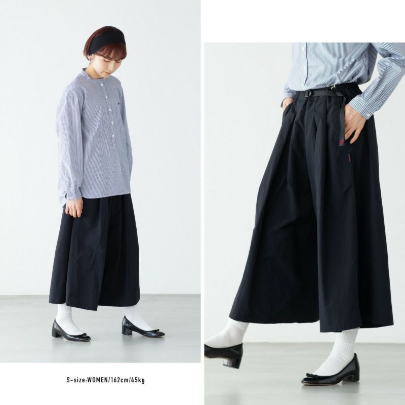 GRAMicci グラミチ ナイロンフレアパンツ　ガウチョ　Lサイズ　黒 GRAMICCI グラミチ ナイロン フレア パンツGramicci G2SW-SK034