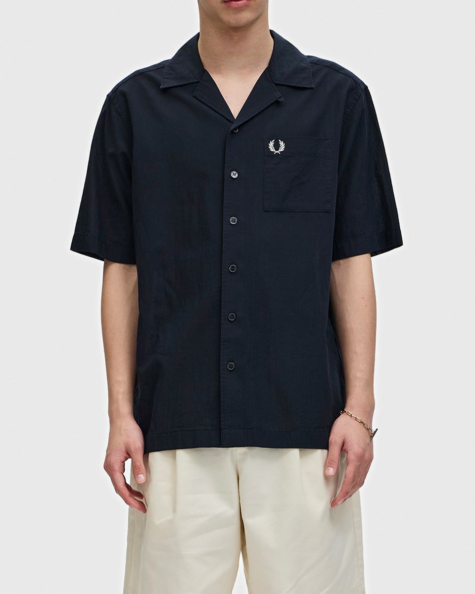 フレッドペリー FRED PERRY ライトウェイト テクスチャー リビアカラー