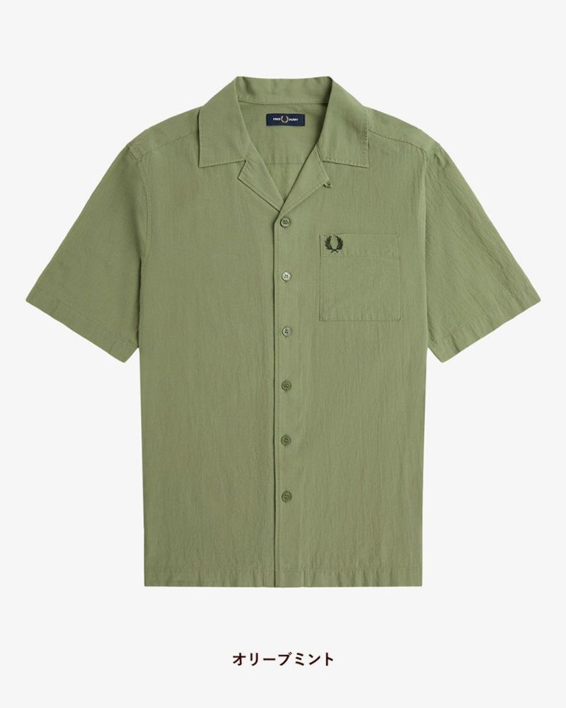 フレッドペリー FRED PERRY ライトウェイト テクスチャー リビア
