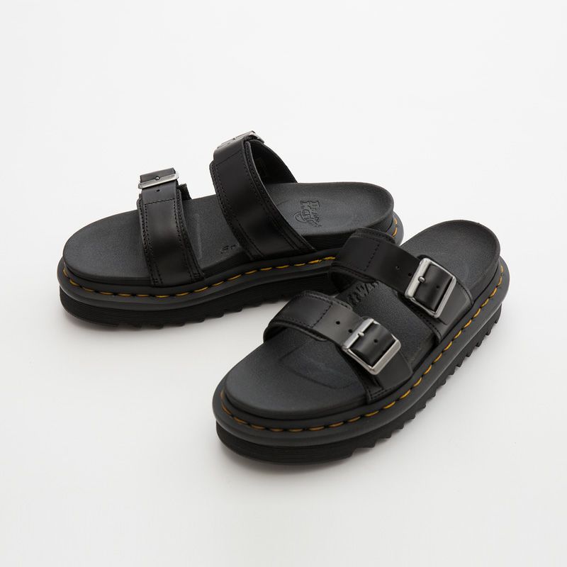 Dr.Martens ドクターマーチン MYLES レザーサンダル 別注 MYLES スライド サンダル
