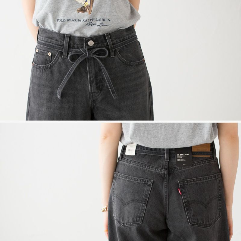 リーバイス ジーンズ LEVI'S XL STRAIGHT ブラック INFLUENTIAL