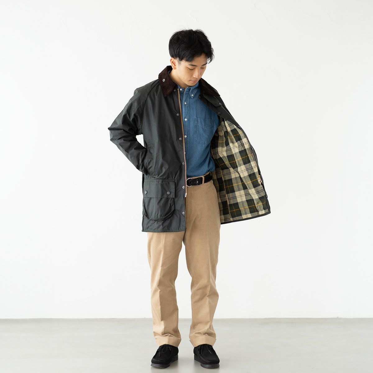 英国製】 バブアー ビューフォート ワックス ブルゾン Barbour MWX0017 英国製】 バブアー ビューフォート ワックス ブルゾン Barbour MWX0017