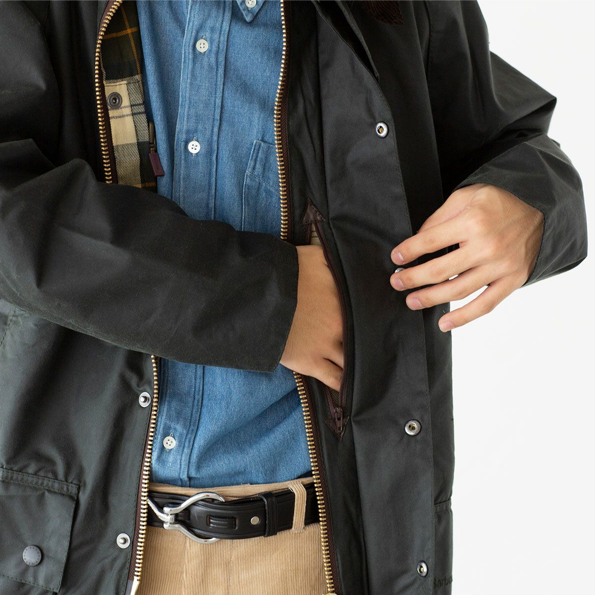 英国製】 バブアー ビューフォート ワックス ブルゾン Barbour MWX0017