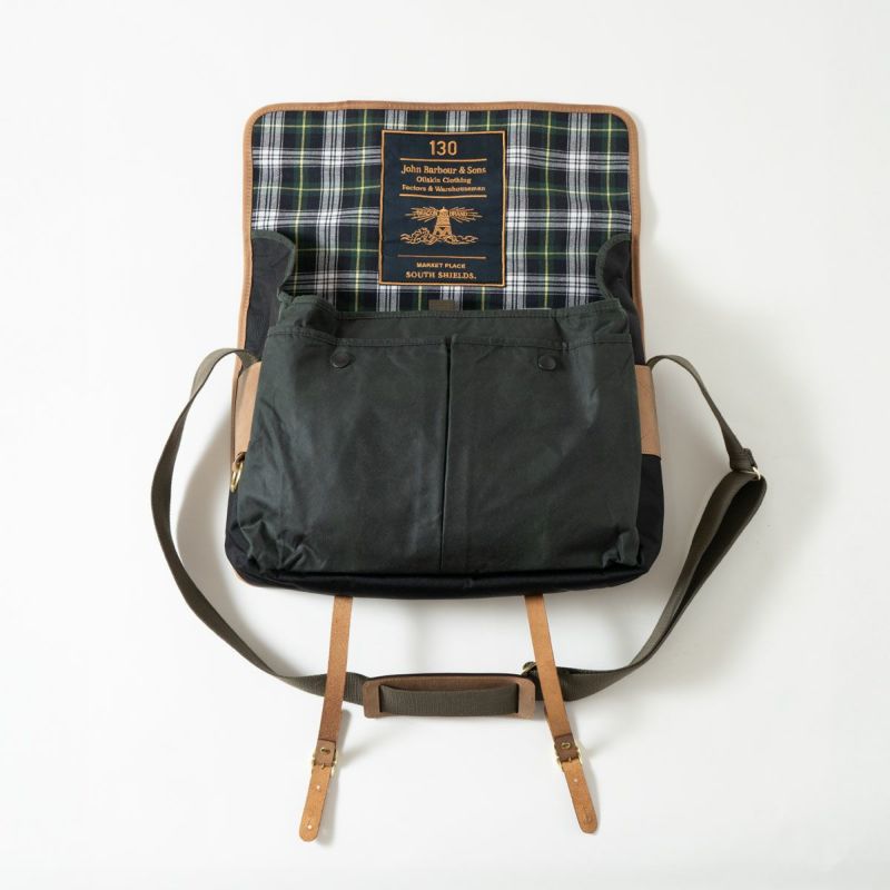 Barbour Bag オールドのバブアージャケットを解体して作ったバッグ バブアー Barbour 130周年記念モデル メッセンジャー バッグ