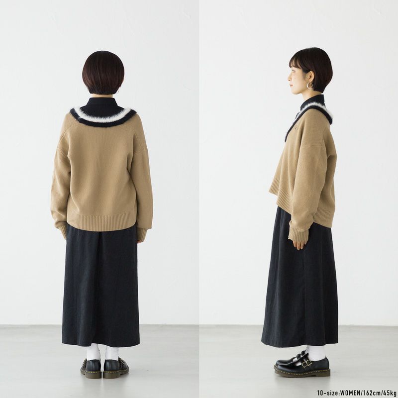 フレッドペリー FRED PERRY テクスチャード トリム Vネック