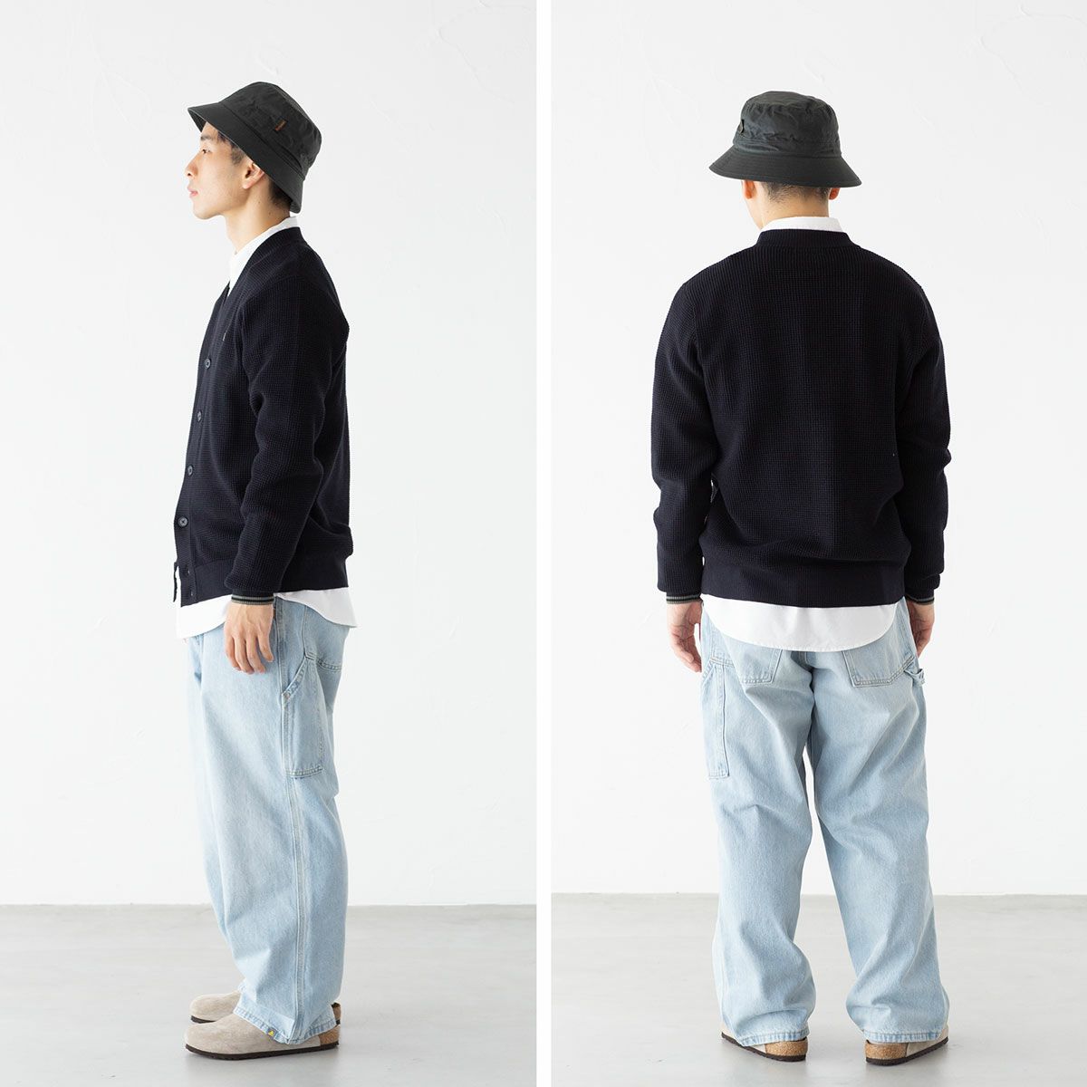 フレッドペリー FRED PERRY ワッフル ステッチ カーディガン K6508