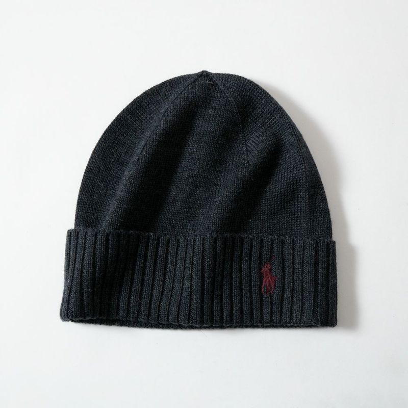 未使用　ポロ ラルフローレン ニットキャップ 紺　ウール100% 楽天市場】ニットキャップ POLO RALPH LAUREN ポロ ラルフ