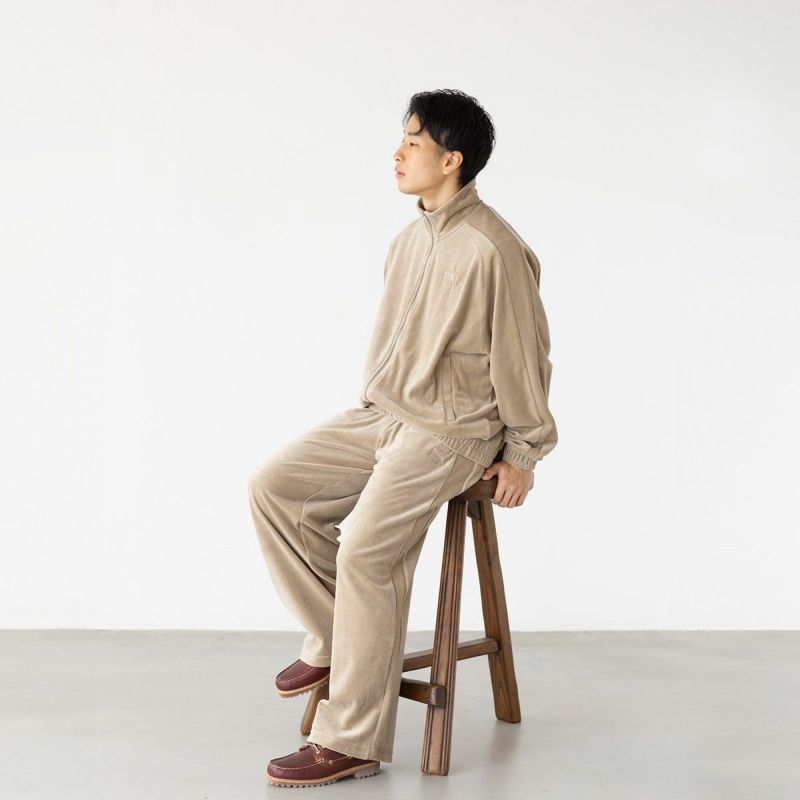 PB# ルード　Rhude プーマ PUMA ジャケット ベスト ミリタリー PUMA プーマ ジャケット メンズ T7 オーバーサイズ ベロア