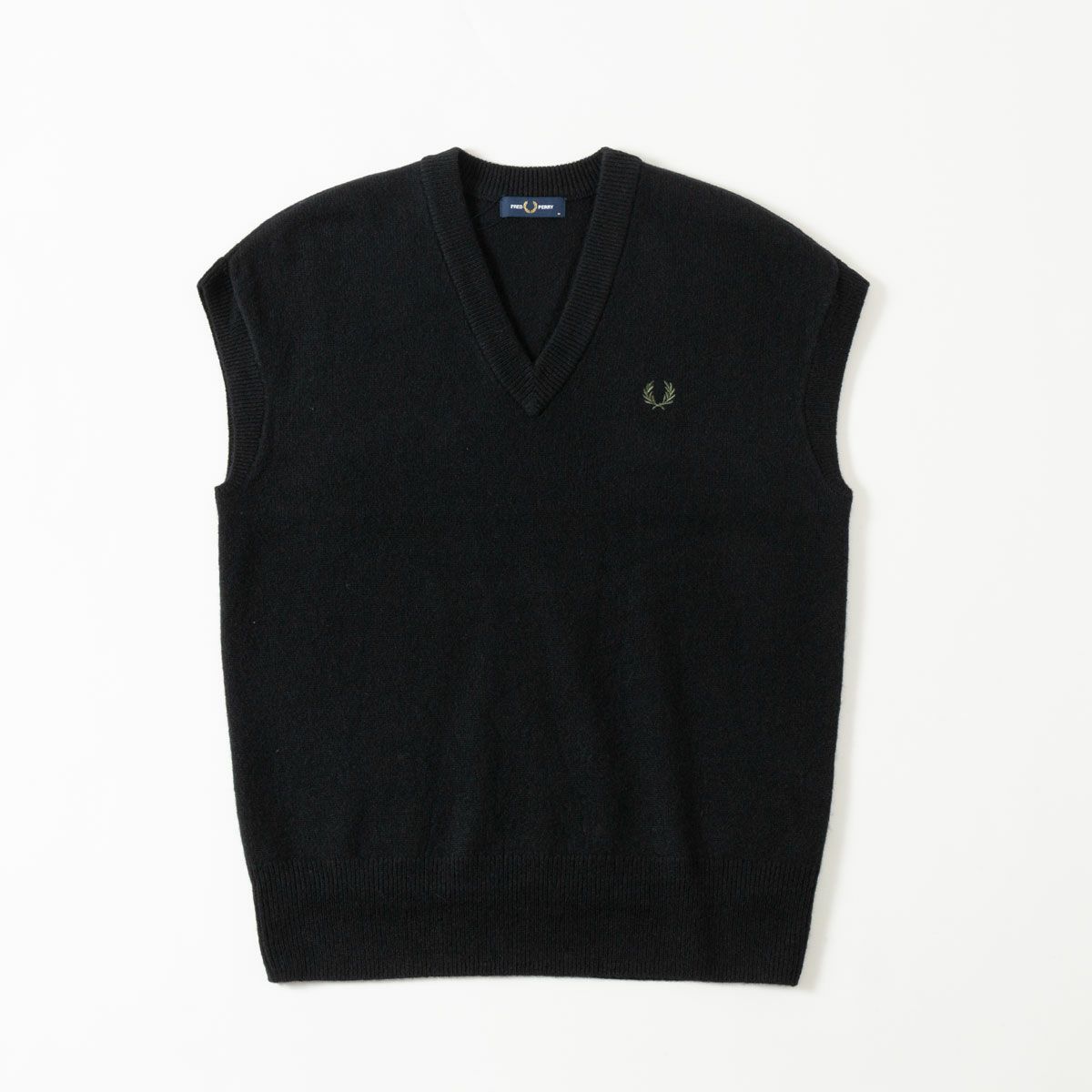 FRED PERRYフレッドペリー ベスト フレッドペリー FRED PERRY ニット ベスト ラムウール タンク ドロップ
