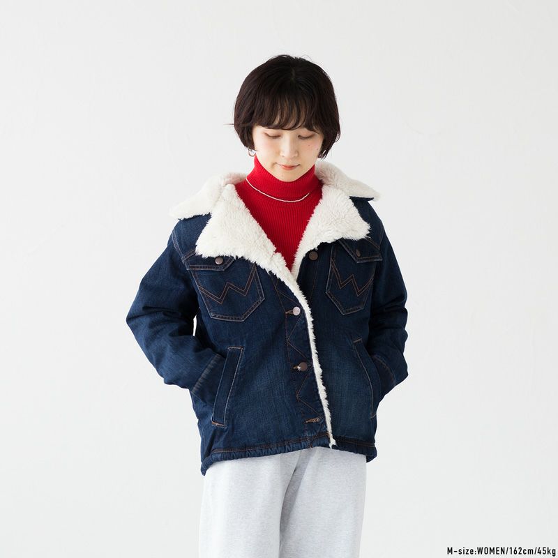 スピック&スパン 5 1/2　レディース　ランチコート ボアデニムジャケット S 000000005157-05-l.jpg?t=