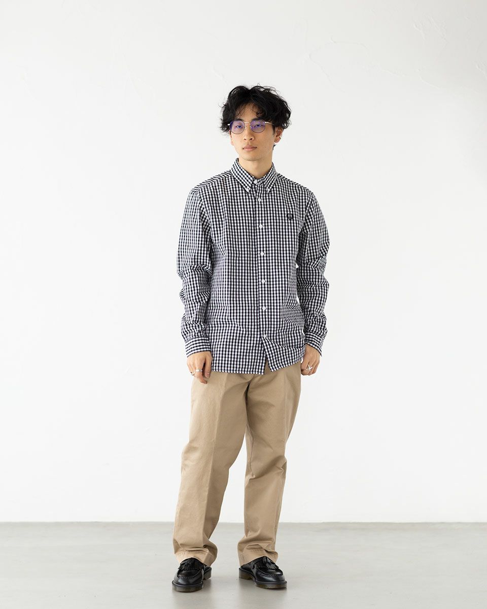 フレッドペリー FRED PERRY ギンガムチェック シャツ M9620 メンズ