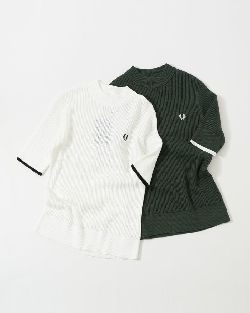 フレッドペリー メッシュ ニット Tシャツ FRED PERRY K9115