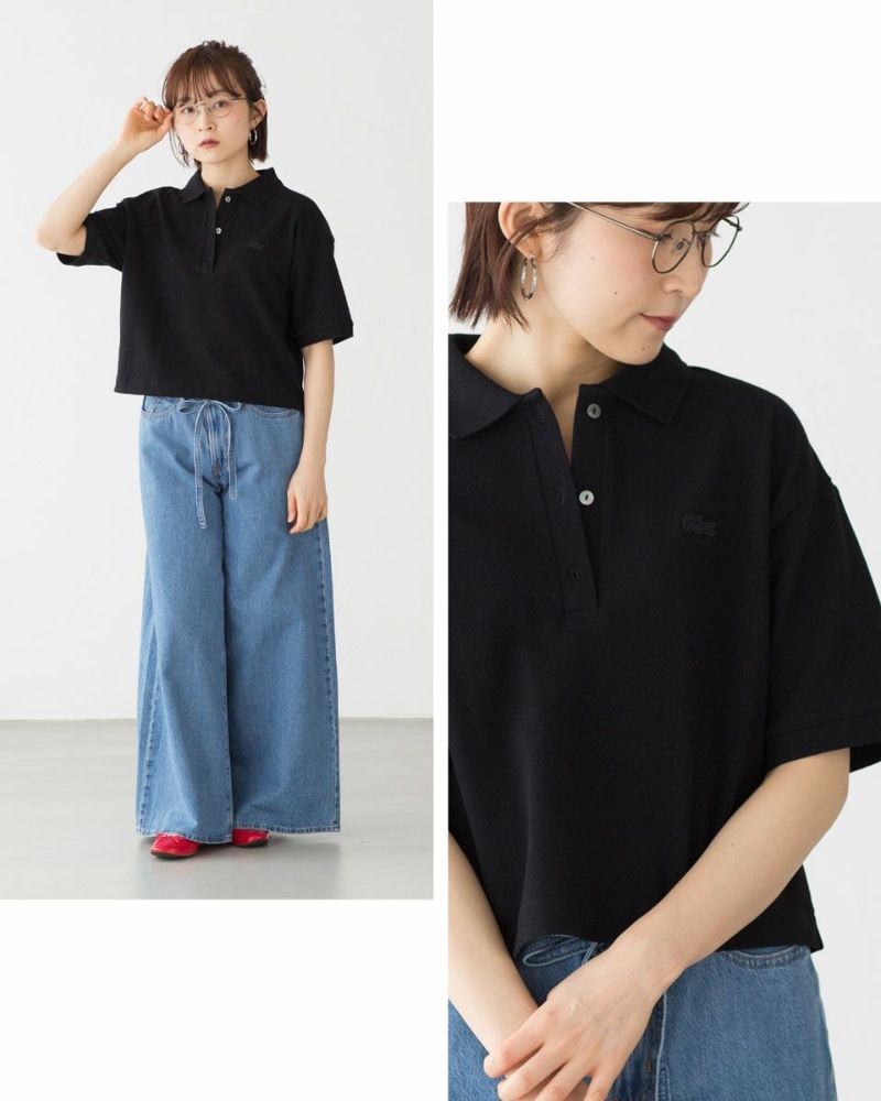 ラコステ クロップド ポロシャツ LACOSTE PF007J レディース