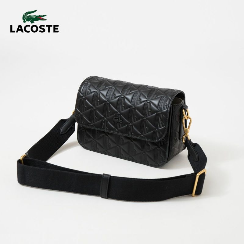 ラコステ マヘキ レザー メッセンジャーバッグ LACOSTE NF4712MH