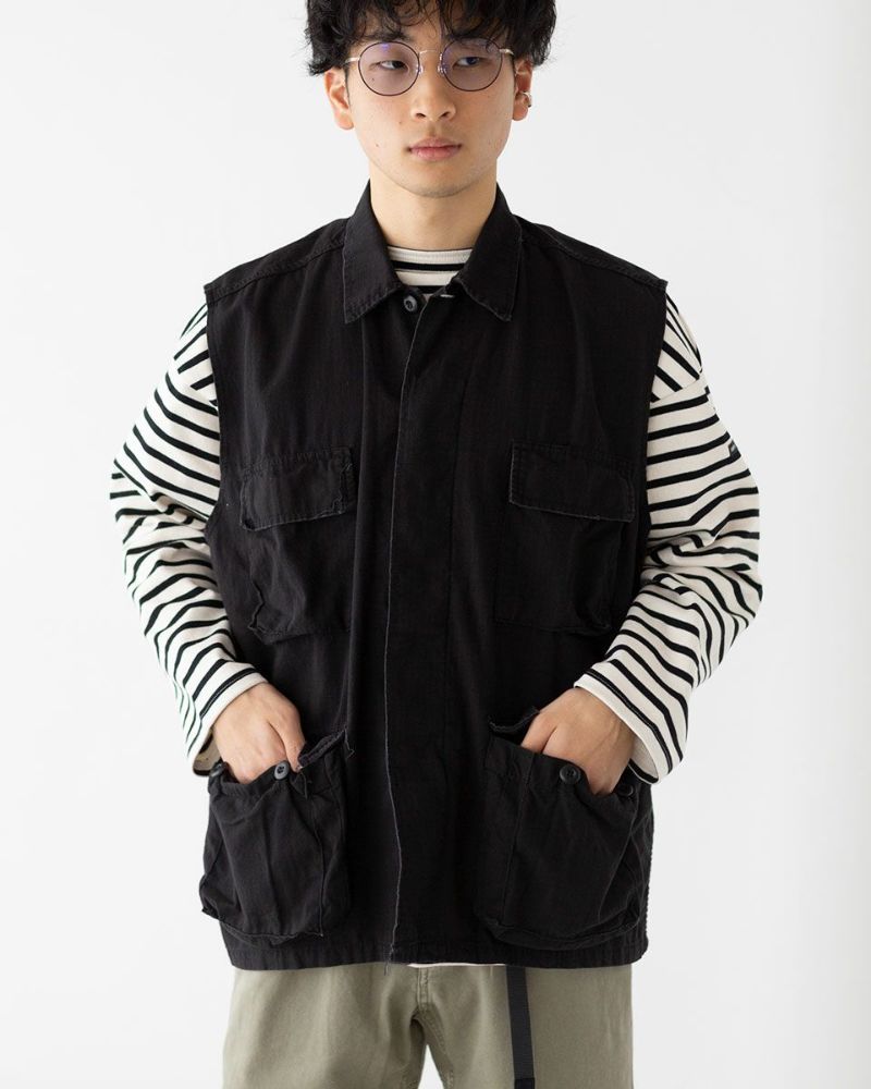 ロスコ ミリタリー BDU ノースリーブ ハード ウォッシュ ROTHCO
