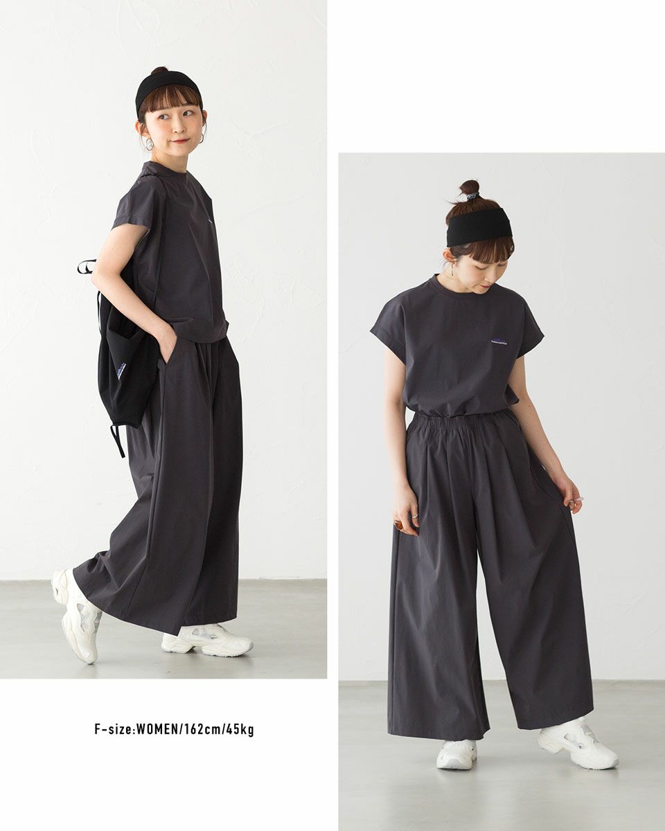 ミライグリッシュセット サウザンドマイル フレンチ スリーブ シャツ＆ワイドパンツ バッグ付き