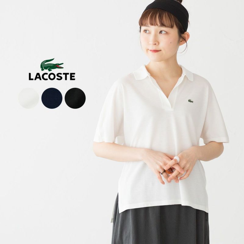 LACOSTE / ラコステ インディゴスキッパーネックポロシャツ