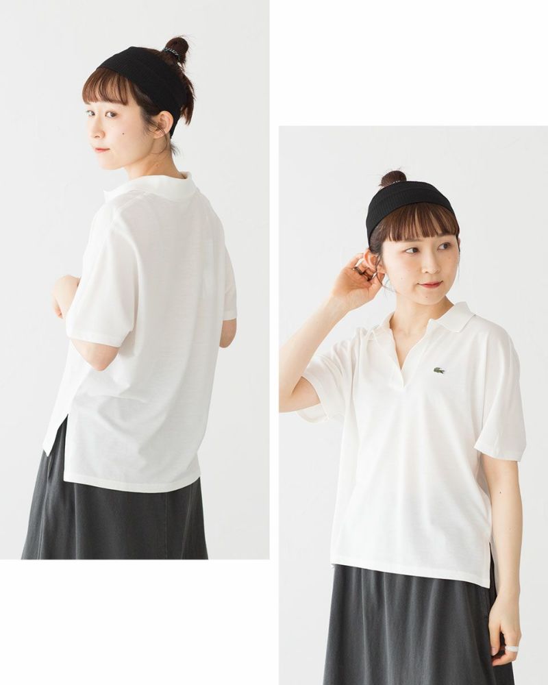 ラコステ スキッパー ネック ポロシャツ LACOSTE PF1123-10