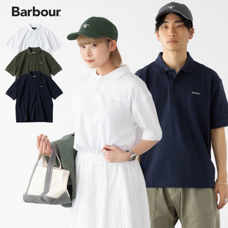 バブアー ヘクサム オーバーサイズド ポロシャツ Barbour