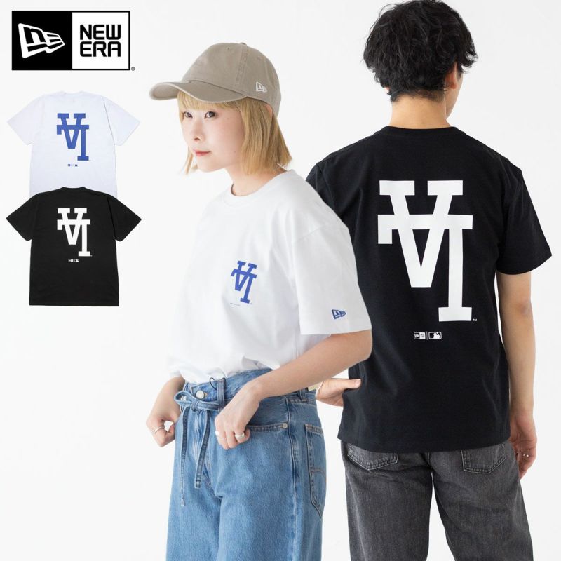 【レア】逆さロゴ Tシャツ★LA ドジャース★完売前に！★追跡付 ニューエラ 半袖 コットン Tシャツ MLB Upside Down