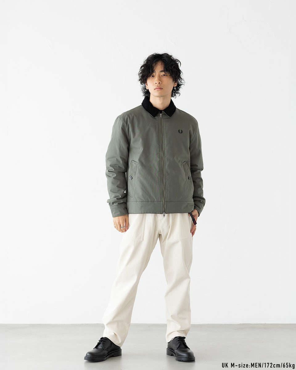 フレッドペリー FRED PERRY コットン カバン ジャケット J8535 中綿