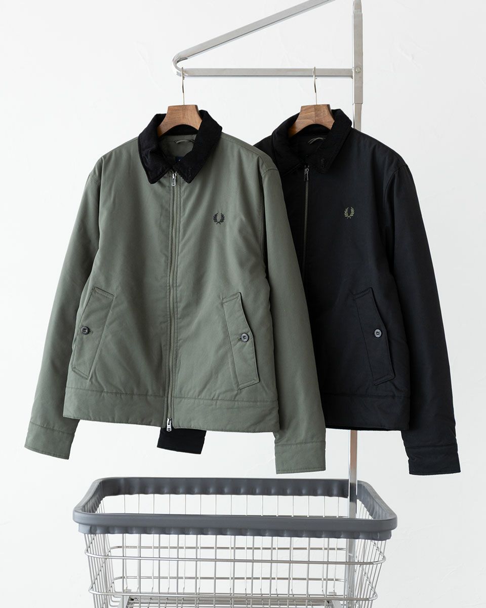 フレッドペリー FRED PERRY コットン カバン ジャケット J8535 中綿