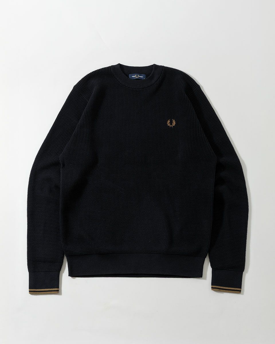 フレッドペリー FRED PERRY ワッフル ステッチ ジャンパー K6507