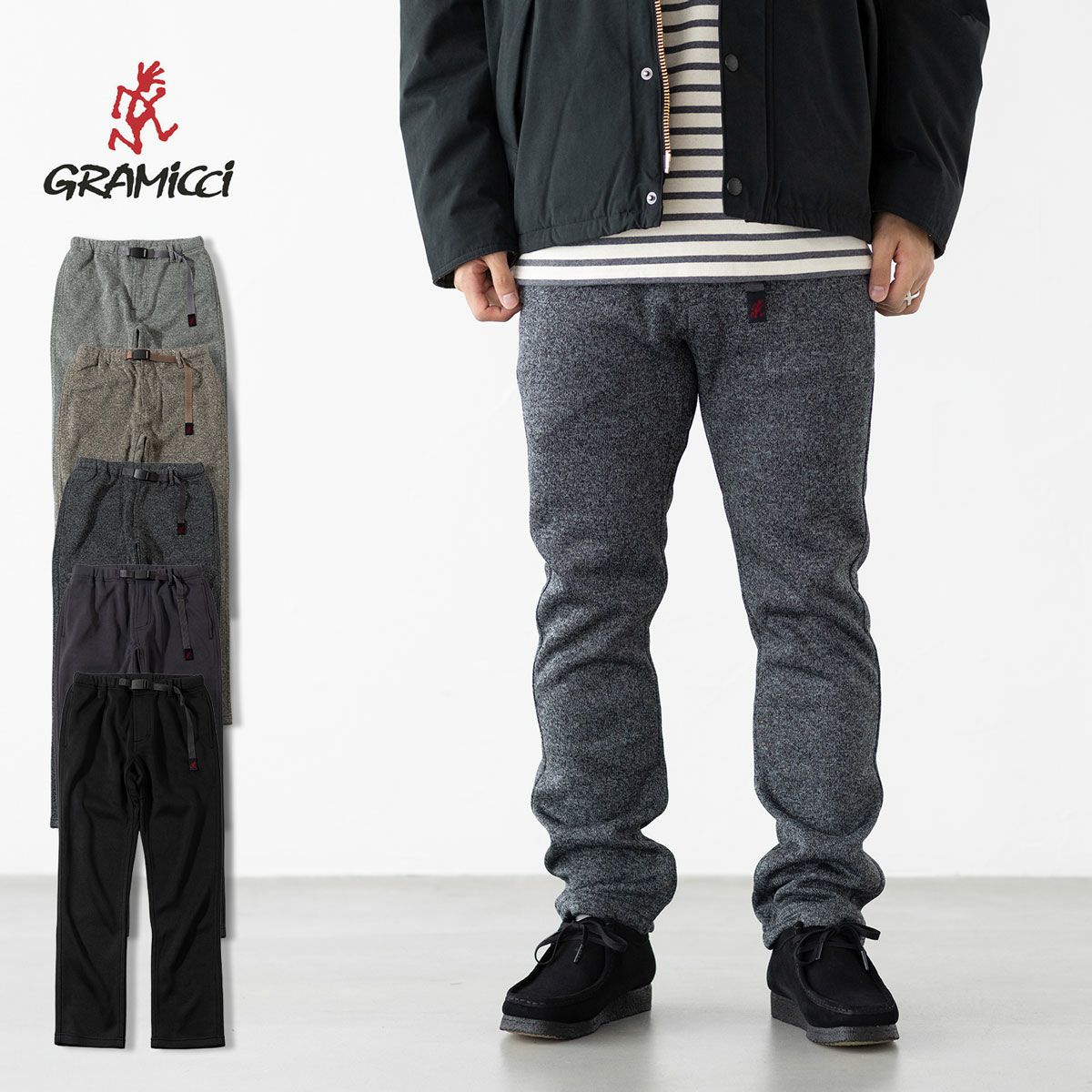 グラミチ ボンディング ニット フリース NNパンツ クロップド Gramicci
