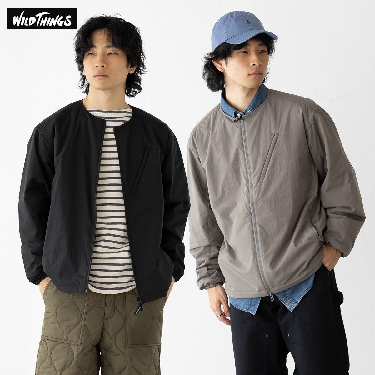 ワイズ　綿　ジャケット ワイルドシングス ドッツロフト ミドル ジャケット WILD THINGS WT252