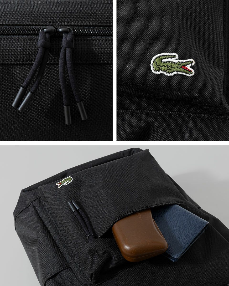 ラコステ ネオクロコ レクタンギュラー バックパック LACOSTE NU4598NE